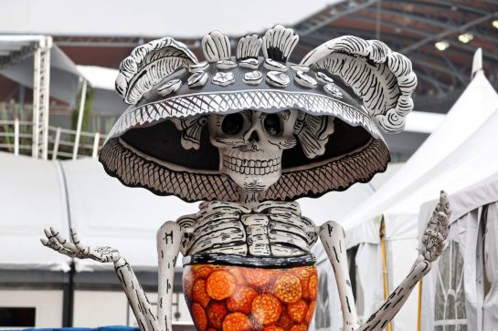 Paddock atmosphere - Day of the Dead.
24.10.2024. Formula 1 World Championship, Rd 20, Mexican Grand Prix, Mexico City, Mexico, Preparation Day.
- www.xpbimages.com, EMail: requests@xpbimages.com © Copyright: Moy / XPB Images