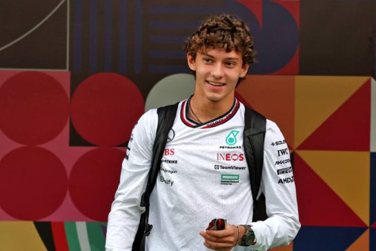 Andrea Kimi Antonelli (ITA) Mercedes AMG F1 Junior Driver.
24.10.2024. Formula 1 World Championship, Rd 20, Mexican Grand Prix, Mexico City, Mexico, Preparation Day.
- www.xpbimages.com, EMail: requests@xpbimages.com © Copyright: Moy / XPB Images