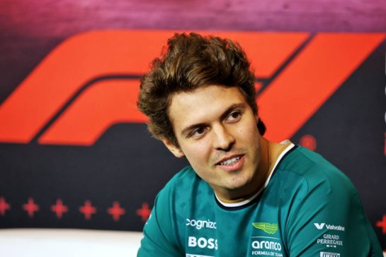 Felipe Drugovich (BRA) Aston Martin F1 Team, Reserve and Development Programme Driver in the FIA Press Conference.
24.10.2024. Formula 1 World Championship, Rd 20, Mexican Grand Prix, Mexico City, Mexico, Preparation Day.
- www.xpbimages.com, EMail: requests@xpbimages.com © Copyright: Bearne / XPB Images