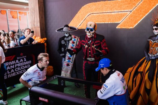 (L to R): Liam Lawson (NZL) RB and Yuki Tsunoda (JPN) RB.
24.10.2024. Formula 1 World Championship, Rd 20, Mexican Grand Prix, Mexico City, Mexico, Preparation Day.
- www.xpbimages.com, EMail: requests@xpbimages.com © Copyright: Bearne / XPB Images