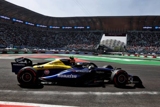 Franco Colapinto (ARG) Williams Racing FW46.
25.10.2024. Formula 1 World Championship, Rd 20, Mexican Grand Prix, Mexico City, Mexico, Practice Day.
- www.xpbimages.com, EMail: requests@xpbimages.com © Copyright: Charniaux / XPB Images