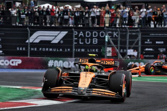 Lando Norris (GBR) McLaren MCL38.
26.10.2024. Formula 1 World Championship, Rd 20, Mexican Grand Prix, Mexico City, Mexico, Qualifying Day.
- www.xpbimages.com, EMail: requests@xpbimages.com © Copyright: Moy / XPB Images
