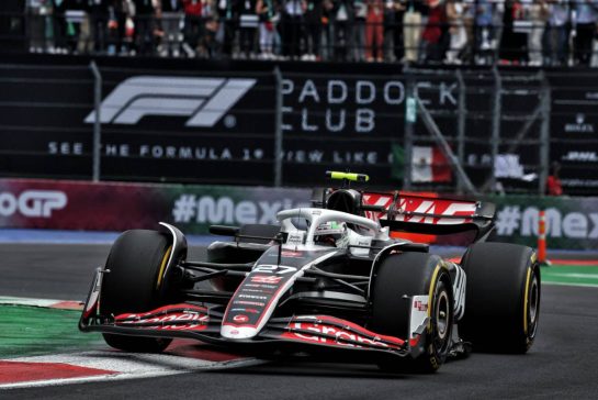 Nico Hulkenberg (GER) Haas VF-24.
26.10.2024. Formula 1 World Championship, Rd 20, Mexican Grand Prix, Mexico City, Mexico, Qualifying Day.
- www.xpbimages.com, EMail: requests@xpbimages.com © Copyright: Moy / XPB Images