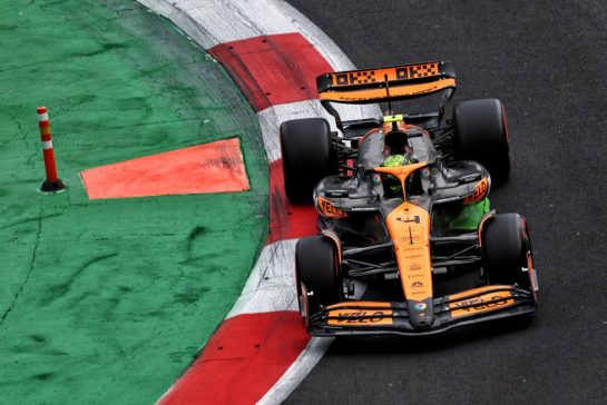 Lando Norris (GBR) McLaren MCL38.
26.10.2024. Formula 1 World Championship, Rd 20, Mexican Grand Prix, Mexico City, Mexico, Qualifying Day.
- www.xpbimages.com, EMail: requests@xpbimages.com © Copyright: Coates / XPB Images
