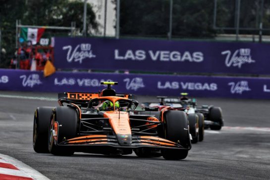 Lando Norris (GBR) McLaren MCL38.
27.10.2024. Formula 1 World Championship, Rd 20, Mexican Grand Prix, Mexico City, Mexico, Race Day.
- www.xpbimages.com, EMail: requests@xpbimages.com © Copyright: Charniaux / XPB Images