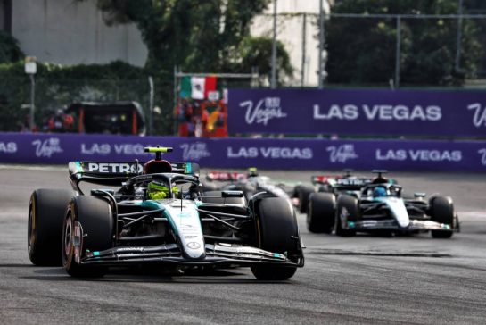 Lewis Hamilton (GBR) Mercedes AMG F1 W15.
27.10.2024. Formula 1 World Championship, Rd 20, Mexican Grand Prix, Mexico City, Mexico, Race Day.
- www.xpbimages.com, EMail: requests@xpbimages.com © Copyright: Charniaux / XPB Images