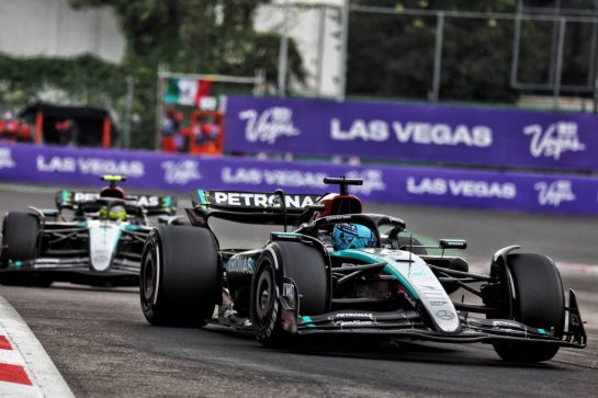 George Russell (GBR) Mercedes AMG F1 W15.
27.10.2024. Formula 1 World Championship, Rd 20, Mexican Grand Prix, Mexico City, Mexico, Race Day.
- www.xpbimages.com, EMail: requests@xpbimages.com © Copyright: Charniaux / XPB Images