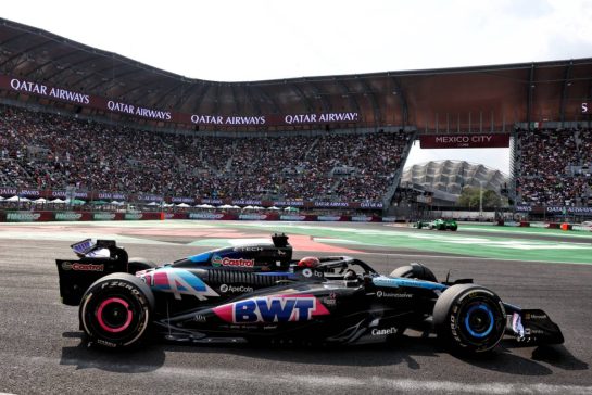 Esteban Ocon (FRA) Alpine F1 Team A524.
27.10.2024. Formula 1 World Championship, Rd 20, Mexican Grand Prix, Mexico City, Mexico, Race Day.
- www.xpbimages.com, EMail: requests@xpbimages.com © Copyright: Batchelor / XPB Images