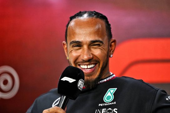 Lewis Hamilton (GBR) Mercedes AMG F1 in the FIA Press Conference.
31.10.2024. Formula 1 World Championship, Rd 21, Brazilian Grand Prix, Sao Paulo, Brazil, Preparation Day.
- www.xpbimages.com, EMail: requests@xpbimages.com © Copyright: Price / XPB Images