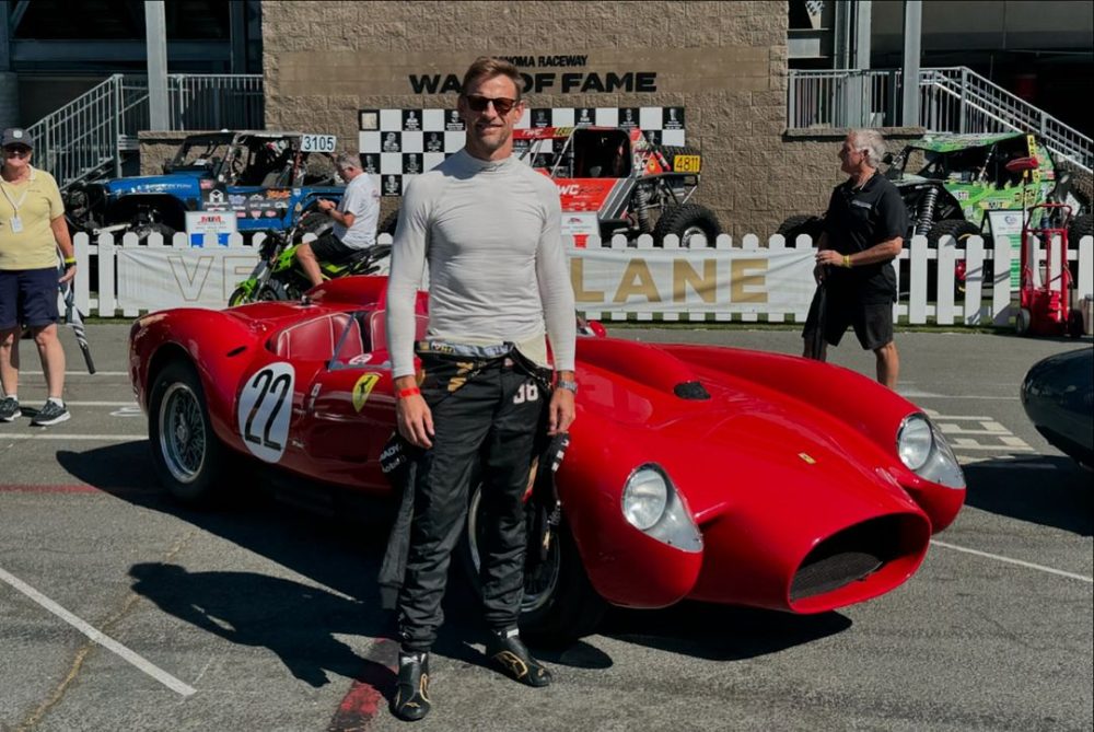 Button’s Ferrari debut with a sublime classic twist
