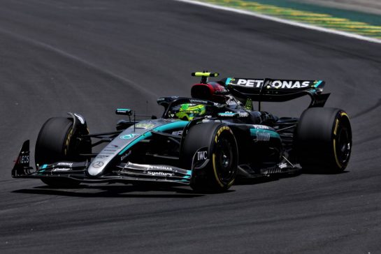 Lewis Hamilton (GBR) Mercedes AMG F1 W15.
01.11.2024. Formula 1 World Championship, Rd 21, Brazilian Grand Prix, Sao Paulo, Brazil, Sprint Qualifying Day.
- www.xpbimages.com, EMail: requests@xpbimages.com © Copyright: Staley / XPB Images