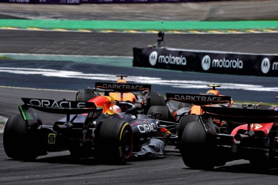 Max Verstappen (NLD) Red Bull Racing RB20 at the start of Sprint.
02.11.2024. Formula 1 World Championship, Rd 21, Brazilian Grand Prix, Sao Paulo, Brazil, Sprint and Qualifying Day.
- www.xpbimages.com, EMail: requests@xpbimages.com © Copyright: Charniaux / XPB Images