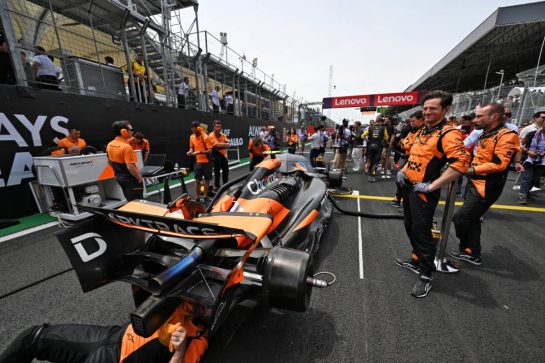 Lando Norris (GBR) McLaren MCL38 on the grid.
02.11.2024. Formula 1 World Championship, Rd 21, Brazilian Grand Prix, Sao Paulo, Brazil, Sprint and Qualifying Day.
- www.xpbimages.com, EMail: requests@xpbimages.com © Copyright: Price / XPB Images