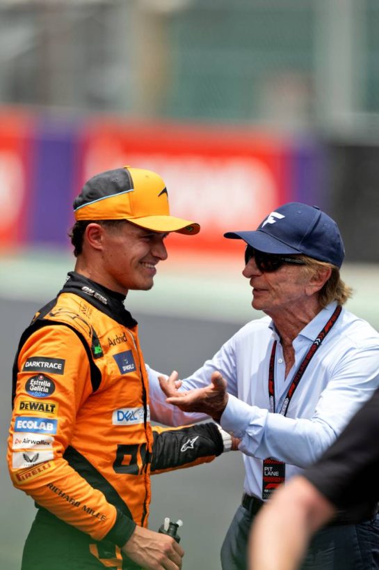 (L to R): Sprint winner Lando Norris (GBR) McLaren with Emerson Fittipaldi (BRA) in parc ferme.
02.11.2024. Formula 1 World Championship, Rd 21, Brazilian Grand Prix, Sao Paulo, Brazil, Sprint and Qualifying Day.
- www.xpbimages.com, EMail: requests@xpbimages.com © Copyright: Price / XPB Images