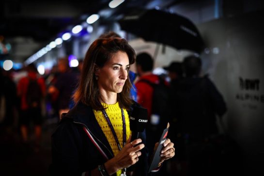 Margot Laffite (FRA), Canal Plus TV
02.11.2024. Formula 1 World Championship, Rd 21, Brazilian Grand Prix, Sao Paulo, Brazil, Sprint and Qualifying Day.
- www.xpbimages.com, EMail: requests@xpbimages.com © Copyright: Charniaux / XPB Images