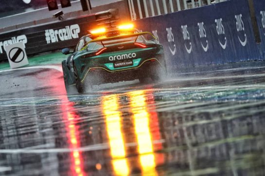 Circuit atmosphere - the Aston Martin FIA Safety Car inspects the circuit.
02.11.2024. Formula 1 World Championship, Rd 21, Brazilian Grand Prix, Sao Paulo, Brazil, Sprint and Qualifying Day.
- www.xpbimages.com, EMail: requests@xpbimages.com © Copyright: Batchelor / XPB Images