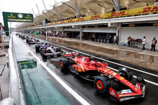 Charles Leclerc (MON) Ferrari SF-24 leaves the pits.
03.11.2024. Formula 1 World Championship, Rd 21, Brazilian Grand Prix, Sao Paulo, Brazil, Race Day.
- www.xpbimages.com, EMail: requests@xpbimages.com © Copyright: Batchelor / XPB Images