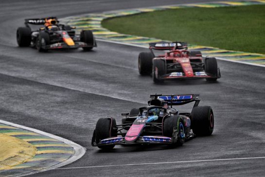 Esteban Ocon (FRA) Alpine F1 Team A524.
03.11.2024. Formula 1 World Championship, Rd 21, Brazilian Grand Prix, Sao Paulo, Brazil, Race Day.
- www.xpbimages.com, EMail: requests@xpbimages.com © Copyright: Price / XPB Images