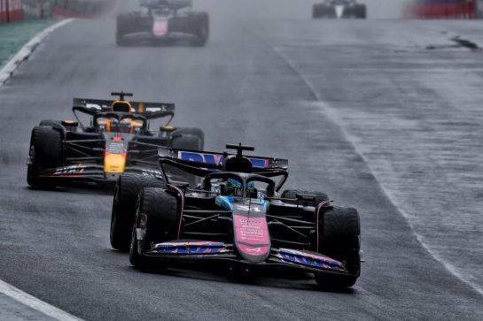 Esteban Ocon (FRA) Alpine F1 Team A524.
03.11.2024. Formula 1 World Championship, Rd 21, Brazilian Grand Prix, Sao Paulo, Brazil, Race Day.
- www.xpbimages.com, EMail: requests@xpbimages.com © Copyright: Charniaux / XPB Images