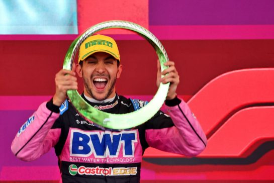 Pierre Gasly (FRA) Alpine F1 Team celebrates his third position on the podium.
03.11.2024. Formula 1 World Championship, Rd 21, Brazilian Grand Prix, Sao Paulo, Brazil, Race Day.
- www.xpbimages.com, EMail: requests@xpbimages.com © Copyright: Batchelor / XPB Images