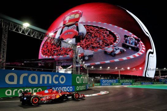 Charles Leclerc (MON) Ferrari SF-24.
21.11.2024. Formula 1 World Championship, Rd 22, Las Vegas Grand Prix, Las Vegas, Nevada, USA, Practice Day
- www.xpbimages.com, EMail: requests@xpbimages.com © Copyright: Charniaux / XPB Images