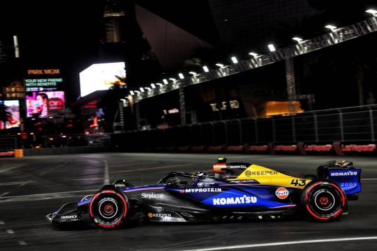 Franco Colapinto (ARG) Williams Racing FW46.
21.11.2024. Formula 1 World Championship, Rd 22, Las Vegas Grand Prix, Las Vegas, Nevada, USA, Practice Day
- www.xpbimages.com, EMail: requests@xpbimages.com © Copyright: Charniaux / XPB Images