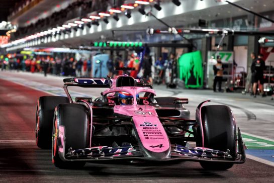 Esteban Ocon (FRA) Alpine F1 Team A524 leaves the pits.
22.11.2024. Formula 1 World Championship, Rd 22, Las Vegas Grand Prix, Las Vegas, Nevada, USA, Qualifying Day.
- www.xpbimages.com, EMail: requests@xpbimages.com © Copyright: Batchelor / XPB Images