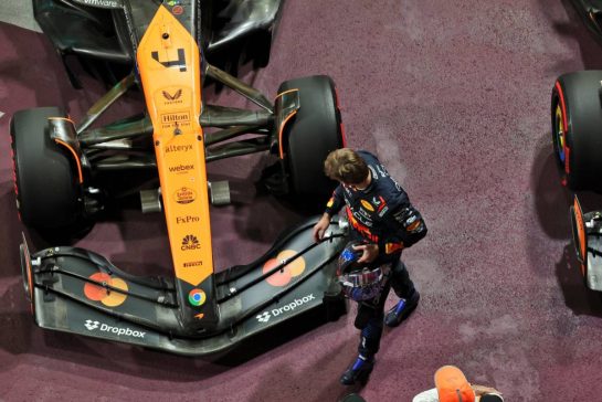 Max Verstappen (NLD) Red Bull Racing in qualifying parc ferme.
22.11.2024. Formula 1 World Championship, Rd 22, Las Vegas Grand Prix, Las Vegas, Nevada, USA, Qualifying Day.
- www.xpbimages.com, EMail: requests@xpbimages.com © Copyright: Bearne / XPB Images