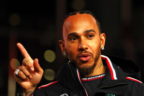 Lewis Hamilton (GBR) Mercedes AMG F1 on the drivers' parade.
23.11.2024. Formula 1 World Championship, Rd 22, Las Vegas Grand Prix, Las Vegas, Nevada, USA, Race Day.
- www.xpbimages.com, EMail: requests@xpbimages.com © Copyright: Coates / XPB Images