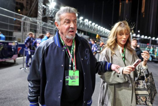 Sylvester Stallone (USA) Actor on the grid.
23.11.2024. Formula 1 World Championship, Rd 22, Las Vegas Grand Prix, Las Vegas, Nevada, USA, Race Day.
- www.xpbimages.com, EMail: requests@xpbimages.com © Copyright: Bearne / XPB Images