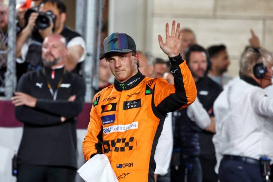 Race winner Oscar Piastri (AUS) McLaren in Sprint parc ferme.
30.11.2024. Formula 1 World Championship, Rd 23, Qatar Grand Prix, Doha, Qatar, Sprint and Qualifying Day.
- www.xpbimages.com, EMail: requests@xpbimages.com © Copyright: Moy / XPB Images