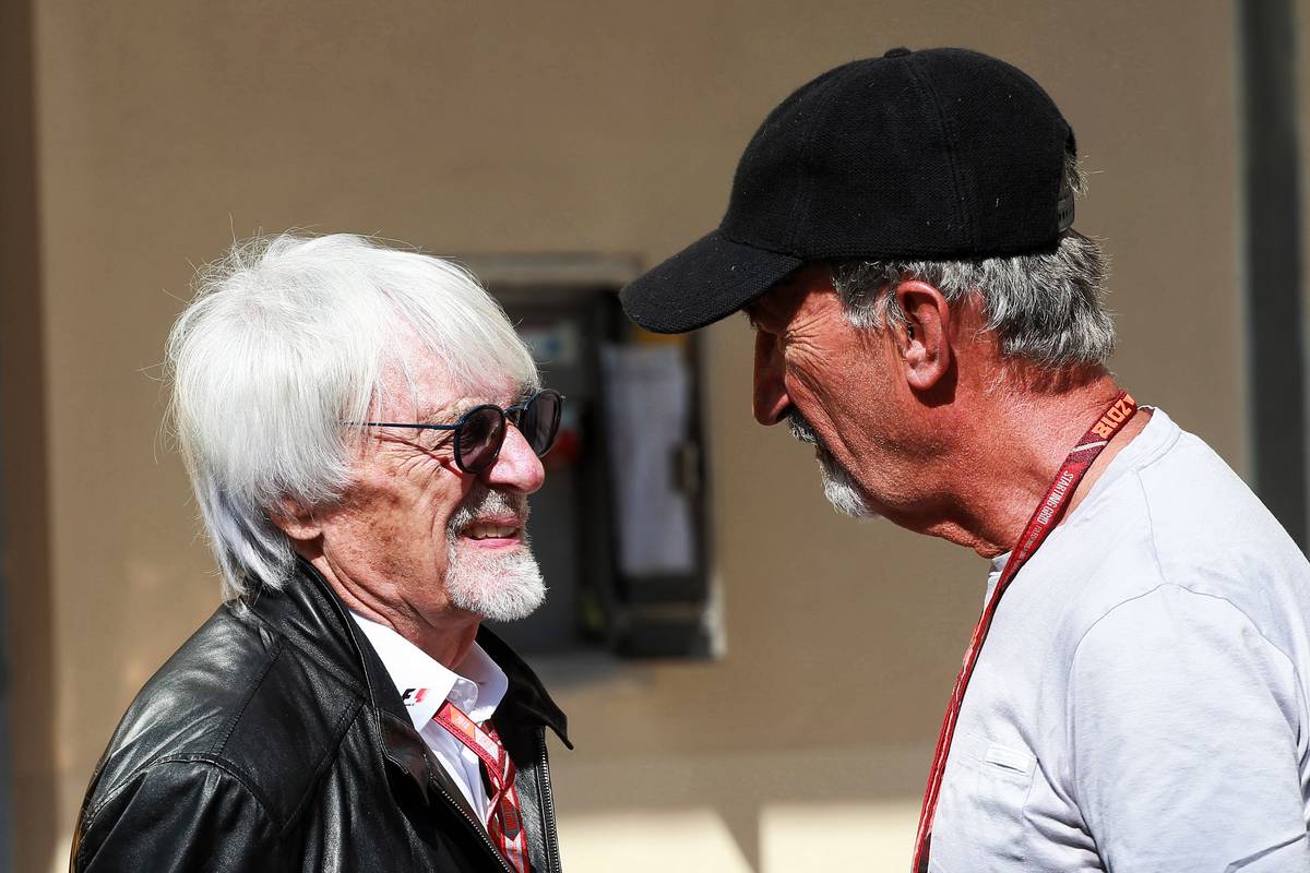 (L to R): Bernie Ecclestone (GBR) with Eddie Jordan (IRE). 11/23/2018. Formula 1 World Championship, Rd 21, Abu Dhabi Grand Prix, Yas Marina Circuit, Abu Dhabi, Practice Day. - www.xpbimages.com, EMail: requests@xpbimages.com - copy of publication required for printed images. Every used picture is fee-liable. © Copyright: Photo4 / XPB Images
