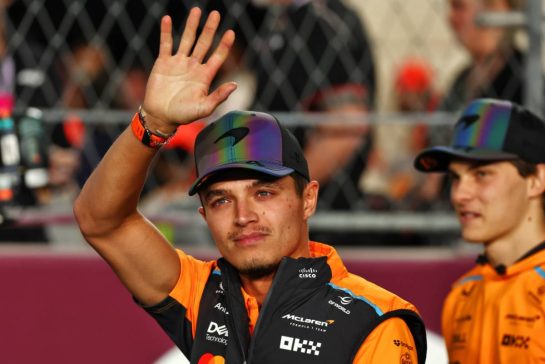 Lando Norris (GBR) McLaren on the drivers' parade.
01.12.2024. Formula 1 World Championship, Rd 23, Qatar Grand Prix, Doha, Qatar, Race Day.
- www.xpbimages.com, EMail: requests@xpbimages.com © Copyright: Coates / XPB Images