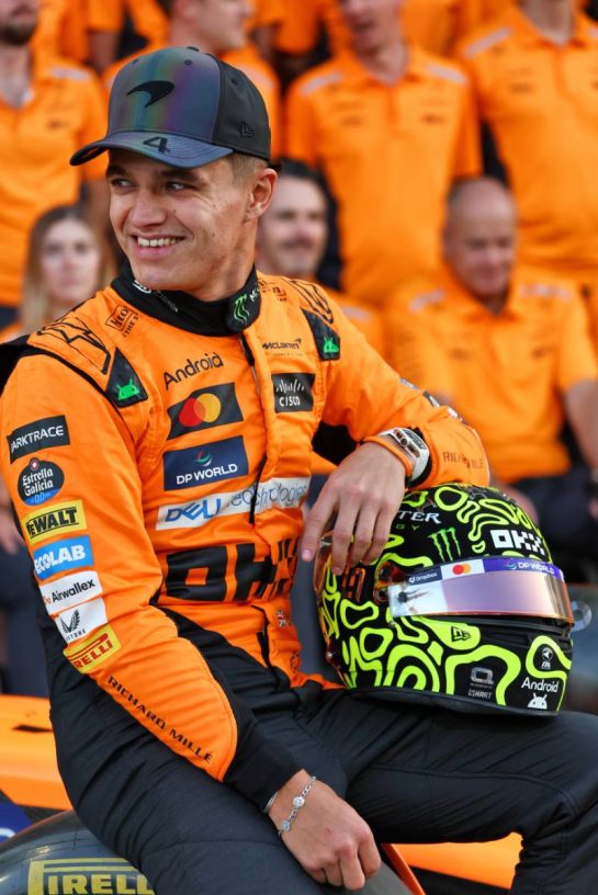 Lando Norris (GBR) McLaren at a team photograph.
05.12.2024. Formula 1 World Championship, Rd 24, Abu Dhabi Grand Prix, Yas Marina Circuit, Abu Dhabi, Preparation Day.
- www.xpbimages.com, EMail: requests@xpbimages.com © Copyright: Batchelor / XPB Images