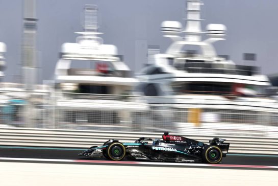 George Russell (GBR) Mercedes AMG F1 W15.
06.12.2024. Formula 1 World Championship, Rd 24, Abu Dhabi Grand Prix, Yas Marina Circuit, Abu Dhabi, Practice Day.
- www.xpbimages.com, EMail: requests@xpbimages.com © Copyright: Bearne / XPB Images