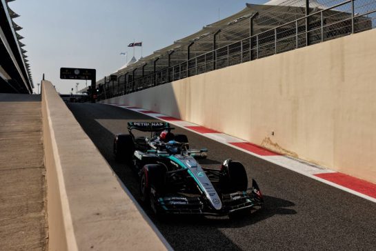 George Russell (GBR) Mercedes AMG F1 W15.
06.12.2024. Formula 1 World Championship, Rd 24, Abu Dhabi Grand Prix, Yas Marina Circuit, Abu Dhabi, Practice Day.
- www.xpbimages.com, EMail: requests@xpbimages.com © Copyright: Charniaux / XPB Images