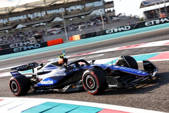 Franco Colapinto (ARG) Williams Racing FW46.
07.12.2024. Formula 1 World Championship, Rd 24, Abu Dhabi Grand Prix, Yas Marina Circuit, Abu Dhabi, Qualifying Day.
- www.xpbimages.com, EMail: requests@xpbimages.com © Copyright: Batchelor / XPB Images