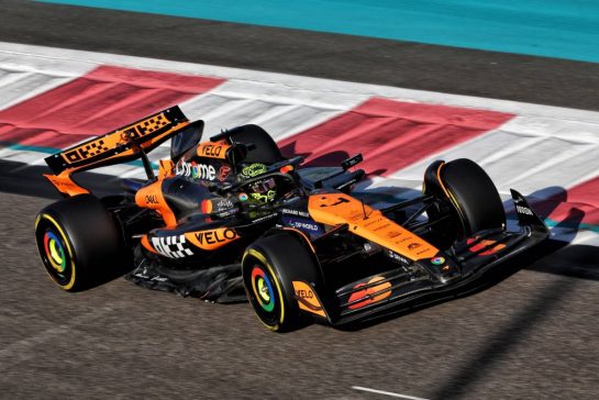 Lando Norris (GBR) McLaren MCL38.
10.12.2024. Formula 1 Testing, Yas Marina Circuit, Abu Dhabi, Tuesday.
- www.xpbimages.com, EMail: requests@xpbimages.com © Copyright: Batchelor / XPB Images