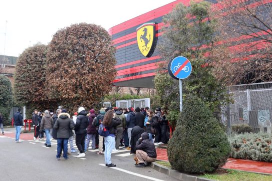 Ferrari and Lewis Hamilton (GBR) fans - Fiorano Modenese, Italy - www.xpbimages.com, EMail: requests@xpbimages.com © Copyright:  XPB Images