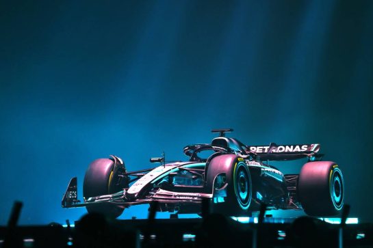 Mercedes AMG F1 W16.
18.02.2025. Formula One World Championship, F1 75 Live. O2 Arena, London, England.
- www.xpbimages.com, EMail: requests@xpbimages.com © Copyright: Batchelor / XPB Images