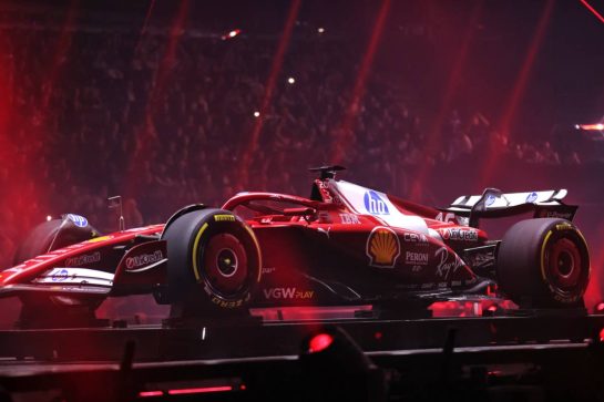 Ferrari SF-25.
18.02.2025. Formula One World Championship, F1 75 Live. O2 Arena, London, England.
- www.xpbimages.com, EMail: requests@xpbimages.com © Copyright: Batchelor / XPB Images