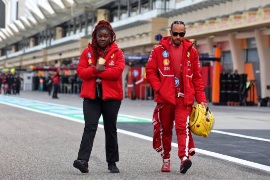 Lewis Hamilton (GBR) Ferrari.
26.02.2025. Formula 1 Testing, Sakhir, Bahrain, Day One.
- www.xpbimages.com, EMail: requests@xpbimages.com © Copyright: Bearne / XPB Images