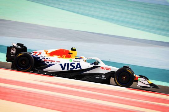 Yuki Tsunoda (JPN) Racing Bulls VCARB 02.
26.02.2025. Formula 1 Testing, Sakhir, Bahrain, Day One.
- www.xpbimages.com, EMail: requests@xpbimages.com © Copyright: Bearne / XPB Images