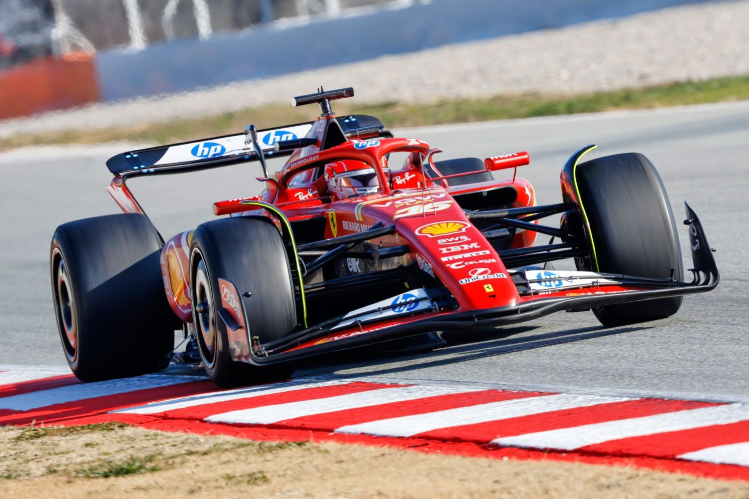 Leclerc fastest on final day of Pirelli tyre test at Barcelona