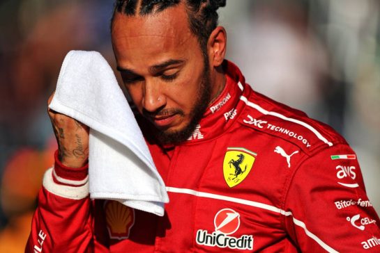 Pole sitter Lewis Hamilton (GBR) Ferrari in Sprint Qualifying parc ferme.
21.03.2025. Formula 1 World Championship, Rd 2, Chinese Grand Prix, Shanghai, China, Sprint Qualifying Day.
- www.xpbimages.com, EMail: requests@xpbimages.com © Copyright: Charniaux / XPB Images