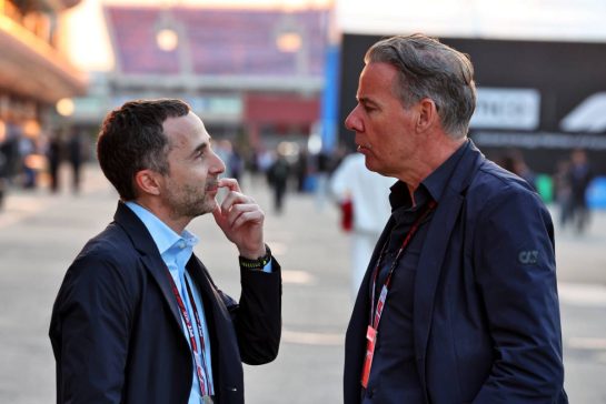 (L to R): Nicolas Todt (FRA) Driver Manager with Raymond Vermeulen (NLD) Driver Manager.
21.03.2025. Formula 1 World Championship, Rd 2, Chinese Grand Prix, Shanghai, China, Sprint Qualifying Day.
- www.xpbimages.com, EMail: requests@xpbimages.com © Copyright: Moy / XPB Images