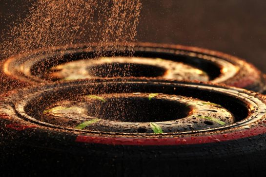 Paddock atmosphere - Pirelli tyres being sprayed clean with water.
21.03.2025. Formula 1 World Championship, Rd 2, Chinese Grand Prix, Shanghai, China, Sprint Qualifying Day.
- www.xpbimages.com, EMail: requests@xpbimages.com © Copyright: Moy / XPB Images