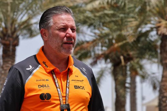 Zak Brown (USA) McLaren Executive Director.
11.04.2025. Formula 1 World Championship, Rd 4, Bahrain Grand Prix, Sakhir, Bahrain, Practice Day
- www.xpbimages.com, EMail: requests@xpbimages.com © Copyright: Moy / XPB Images