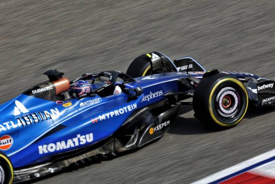 Alexander Albon (THA) Atlassian Williams Racing FW47.
11.04.2025. Formula 1 World Championship, Rd 4, Bahrain Grand Prix, Sakhir, Bahrain, Practice Day
- www.xpbimages.com, EMail: requests@xpbimages.com © Copyright: Bearne / XPB Images