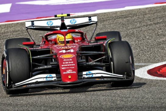 Lewis Hamilton (GBR) Ferrari SF-25.
11.04.2025. Formula 1 World Championship, Rd 4, Bahrain Grand Prix, Sakhir, Bahrain, Practice Day
- www.xpbimages.com, EMail: requests@xpbimages.com © Copyright: Bearne / XPB Images